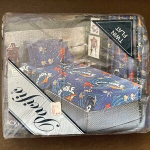 Unopened Vintage 79' Disney Black Hole Movie Twin Flat Sheet Only Spaceships